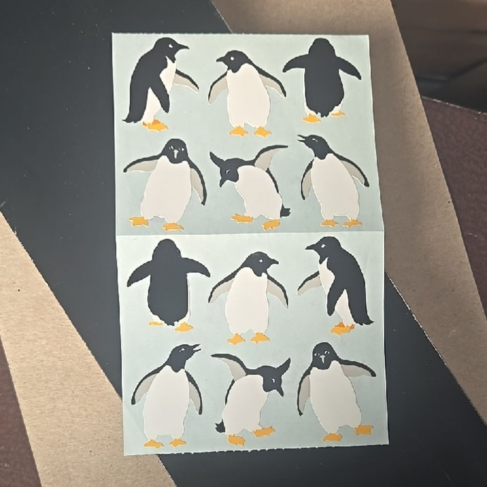 Vintage 90’s Giant Penguins Mods Mrs Grossman’s Stickers By The Yard Arctic Ani
